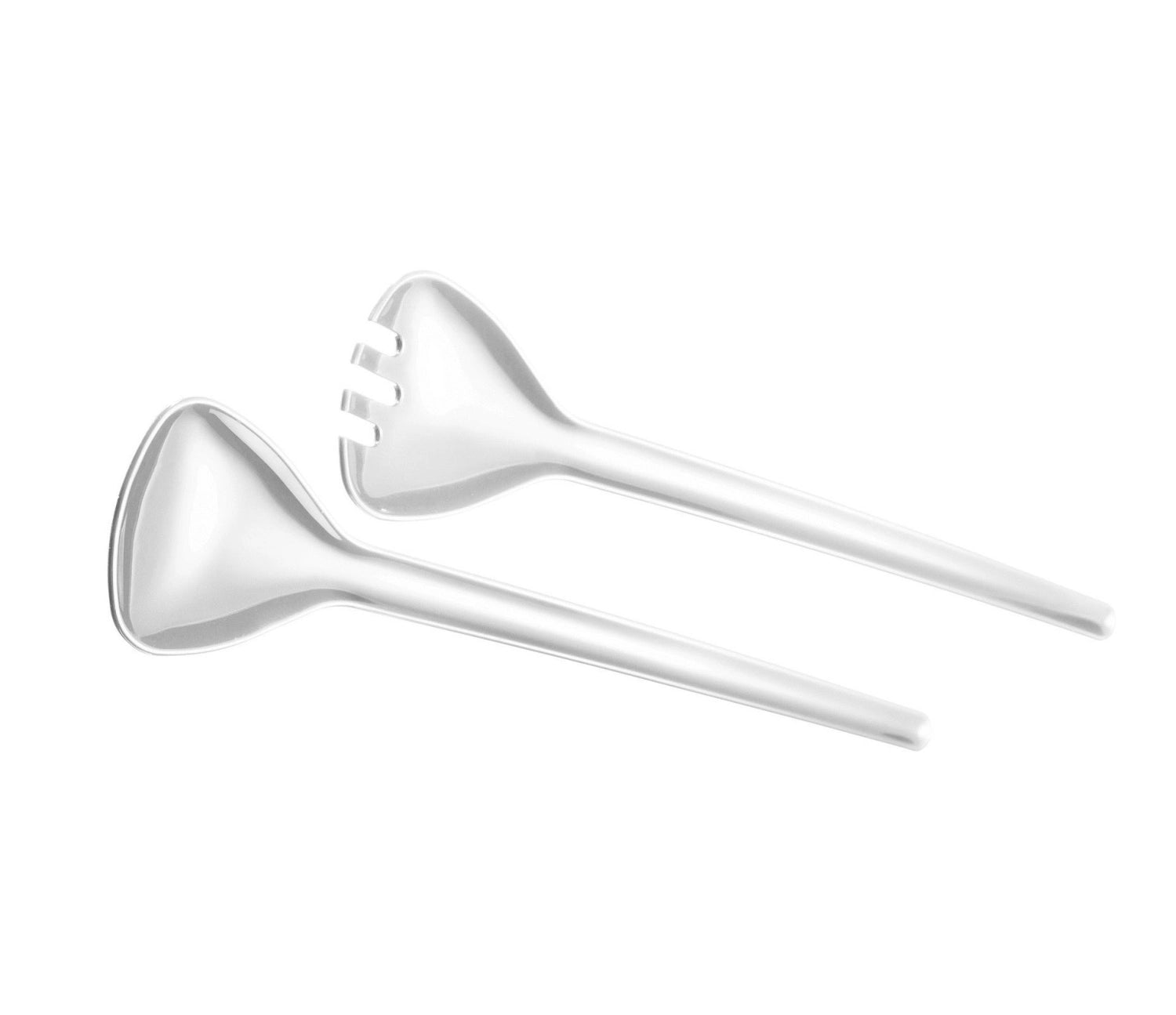 Salatbesteck transparent SAN 25cm in Silber präsentiert im Onlineshop von KAQTU Design AG. Geschirr ist von Westmark