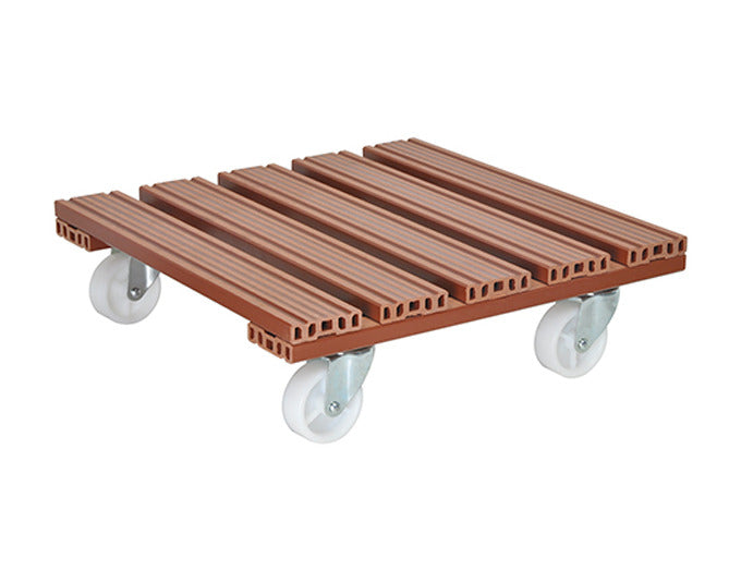 WAGNER SYSTEM Pflanzenroller WPC 38.5x38.5 cm terracotta in  präsentiert im Onlineshop von KAQTU Design AG. Pflanzentopfzubehör ist von WAGNER