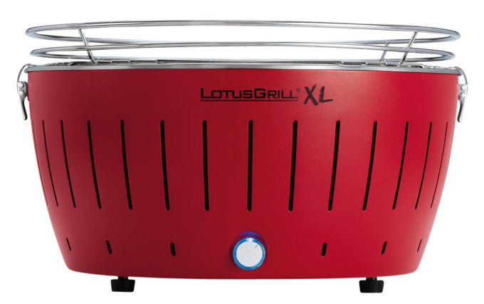 Holzkohletischgrill XL ø 40.5 cm in Rot präsentiert im Onlineshop von KAQTU Design AG. Grill ist von LOTUS GRILL
