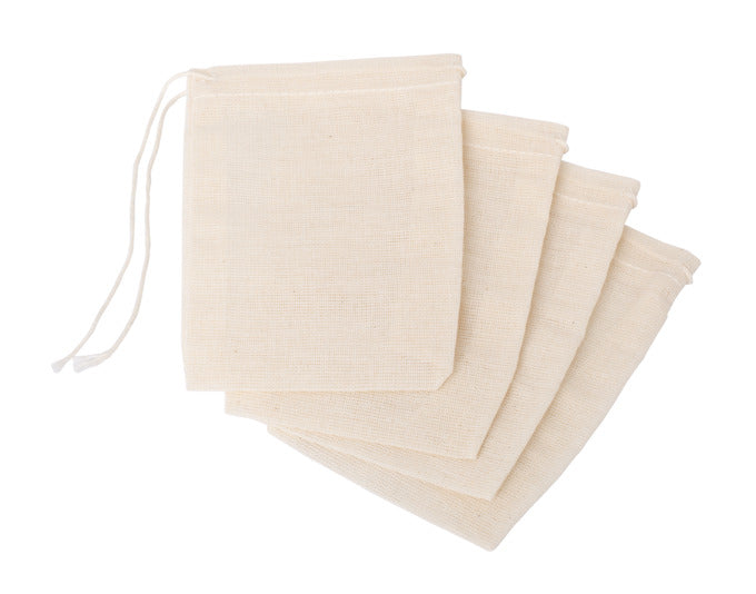 REDECKER Gewürzbeutel Baumwolle 4 Stück 7x10 cm in  präsentiert im Onlineshop von KAQTU Design AG. Küchenhelfer ist von REDECKER