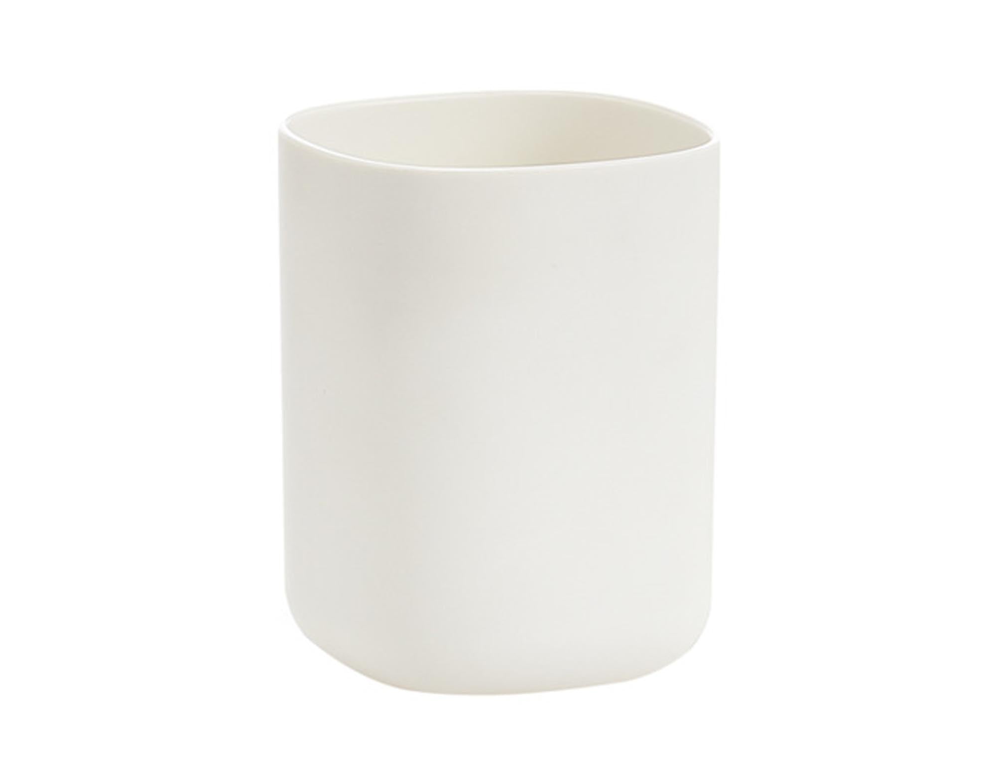 ZELLER Zahnputzbecher Kunststoff weiss ø 7.3x9.5 cm in  präsentiert im Onlineshop von KAQTU Design AG. Badzubehör ist von ZELLER PRESENT