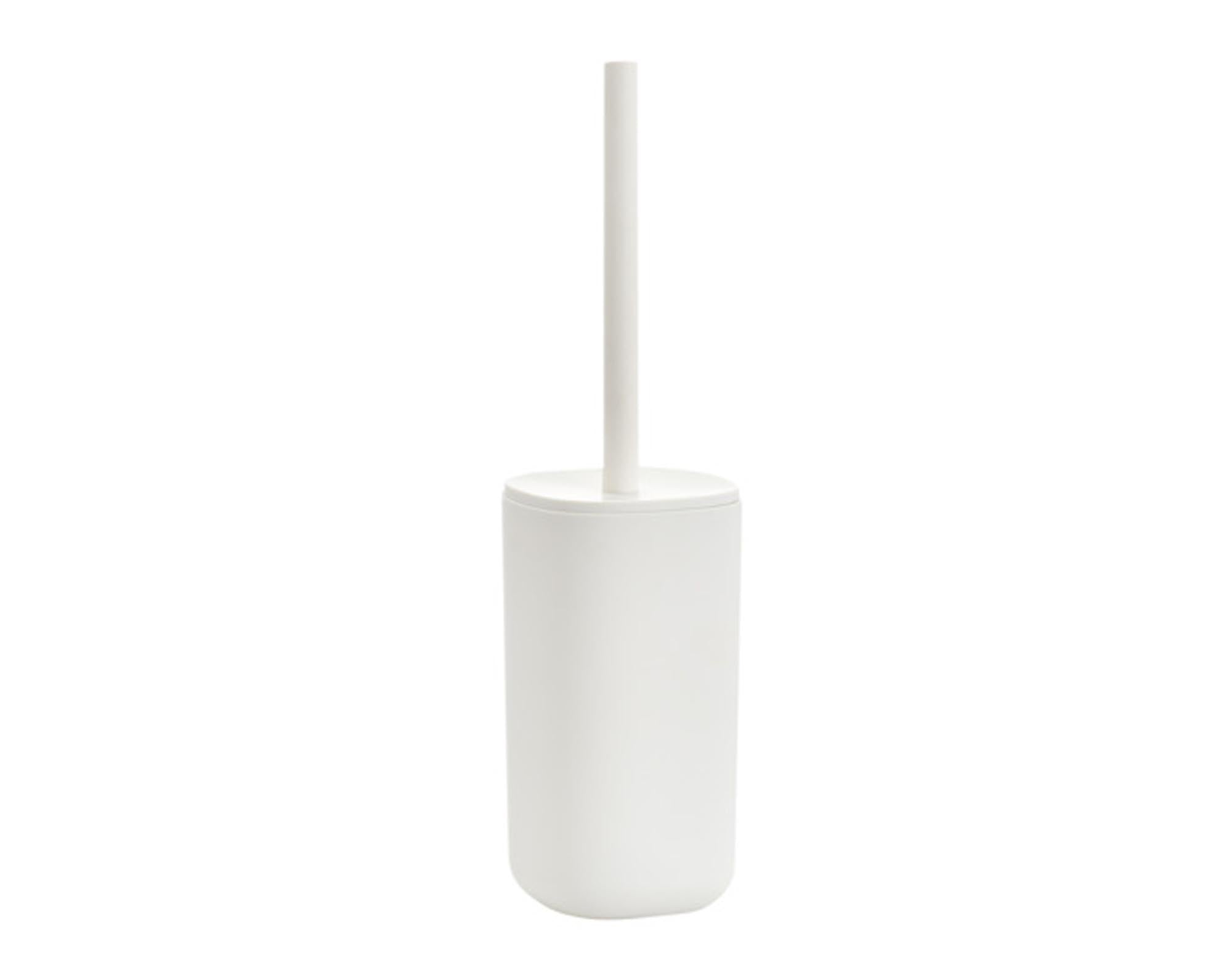 ZELLER WC-Bürstengarnitur Kunststoff weiss ø 9.6x35 cm in  präsentiert im Onlineshop von KAQTU Design AG. Badzubehör ist von ZELLER PRESENT