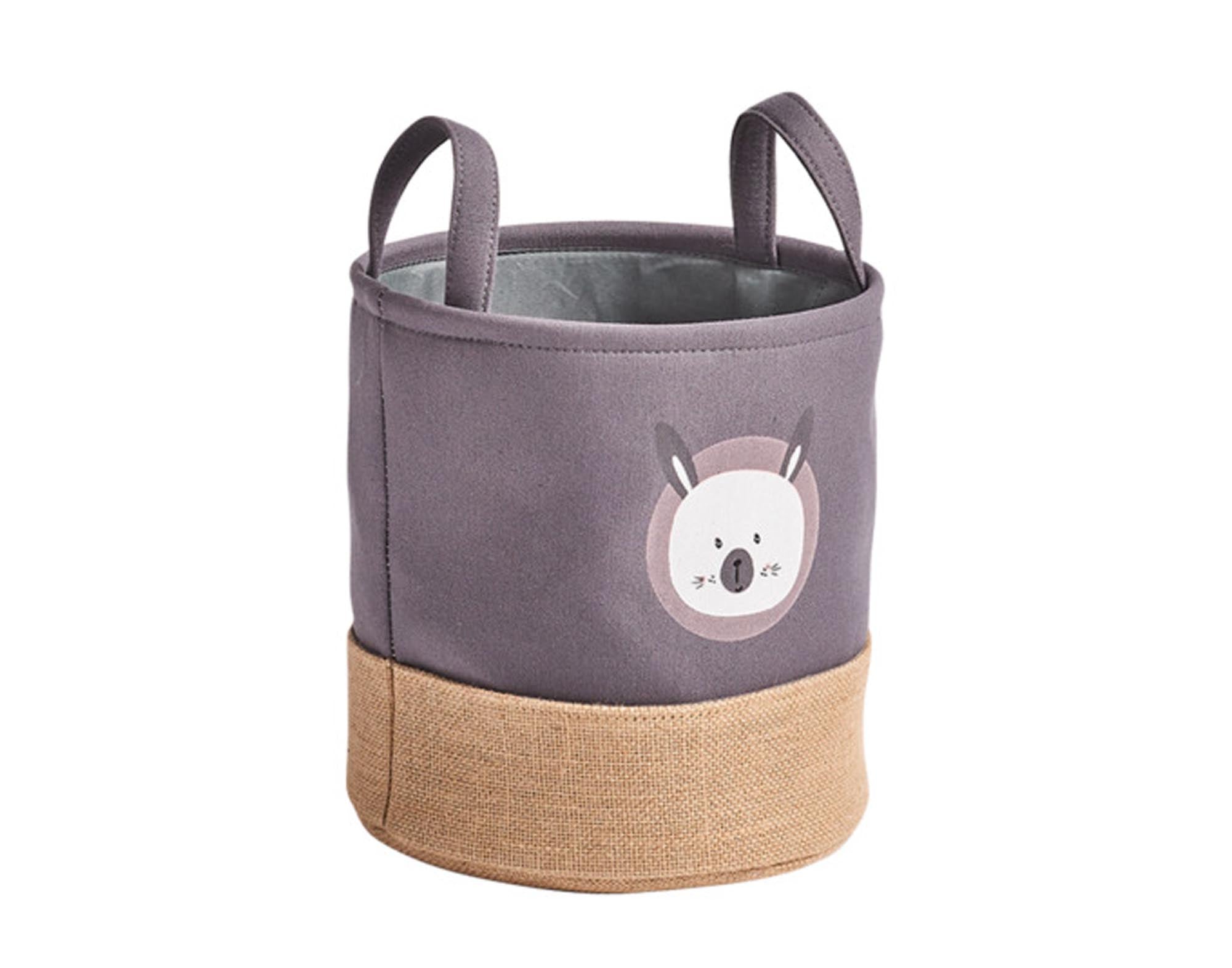 Zeller storage basket rabbit gray Ø 30x30 cm