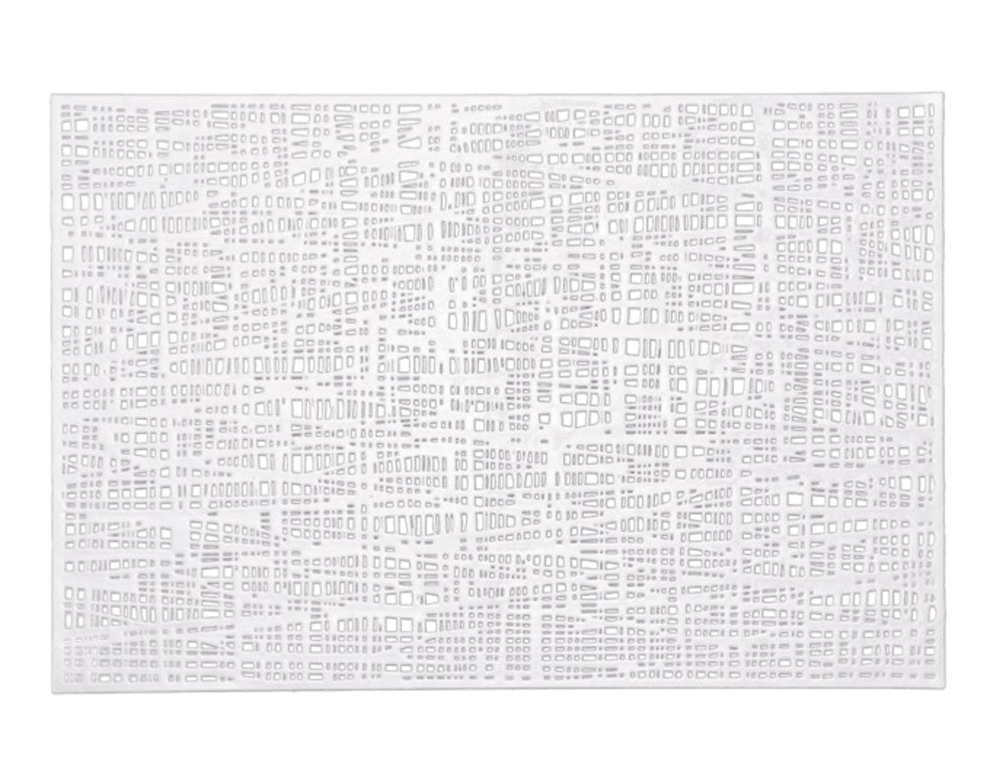 ZELLER Tischset Scribble PVC weiss 30x45 cm in  präsentiert im Onlineshop von KAQTU Design AG. Tischset ist von ZELLER PRESENT
