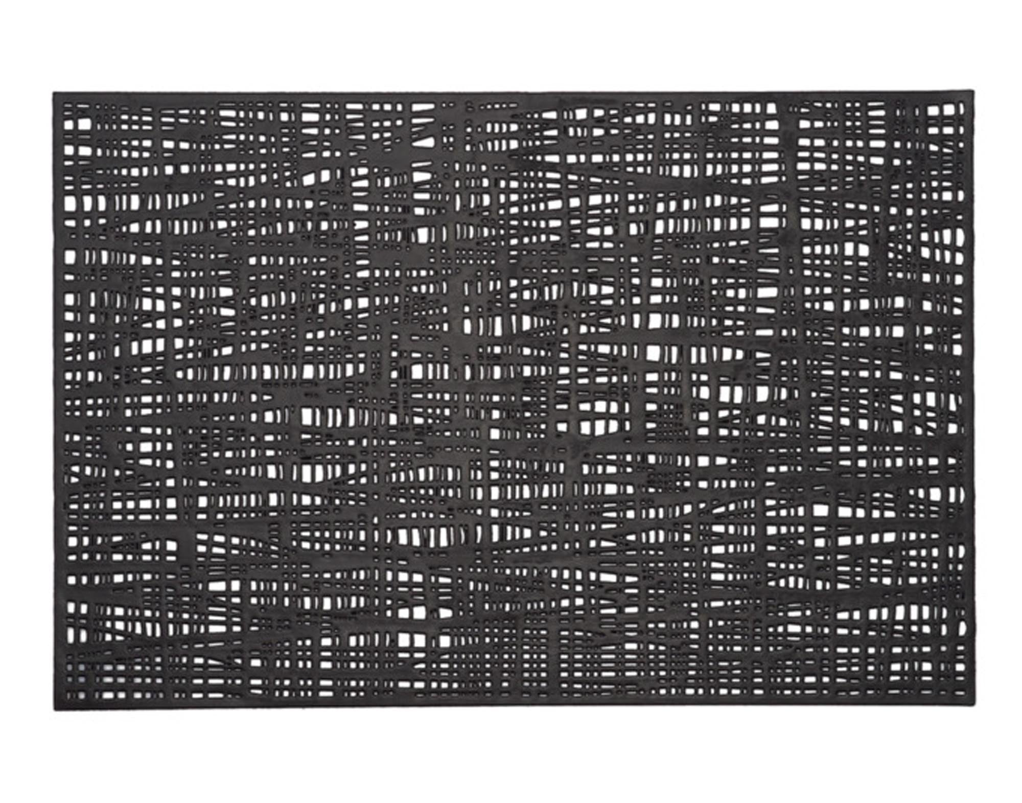 ZELLER Tischset Scribble PVC schwarz 30x45 cm in  präsentiert im Onlineshop von KAQTU Design AG. Tischset ist von ZELLER PRESENT