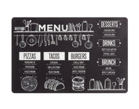 ZELLER Tischset Menu schwarz 43.5x28.5 cm