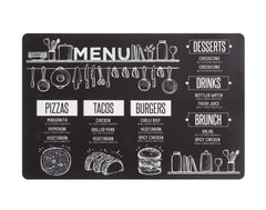ZELLER Tischset Menu schwarz 43.5x28.5 cm