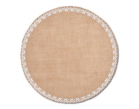 ZELLER set de table ethnique lin naturel ø 38 cm