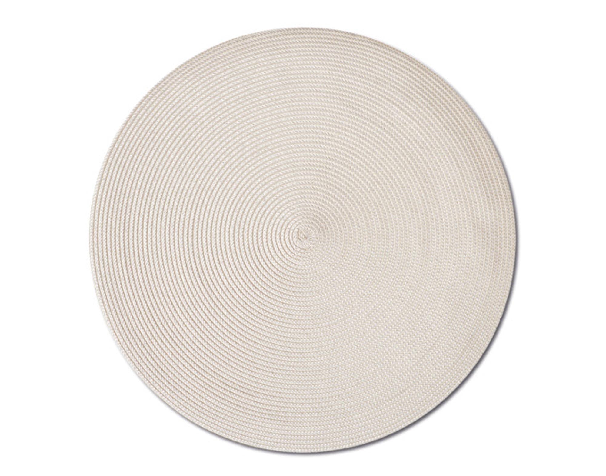 ZELLER Tischset Twist creme PP ø 38 cm in  präsentiert im Onlineshop von KAQTU Design AG. Tischset ist von ZELLER PRESENT