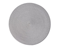 ZELLER Tischset Twist grau PP ø 38 cm