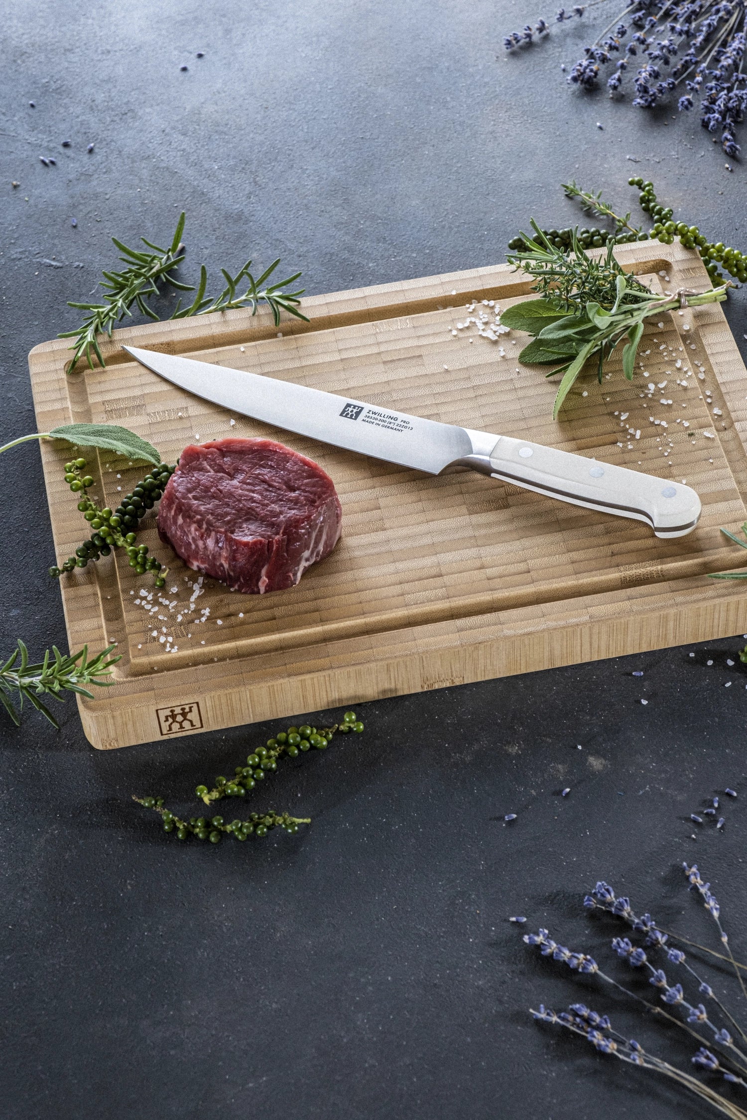 Per le blanc coltello di carne 200mm