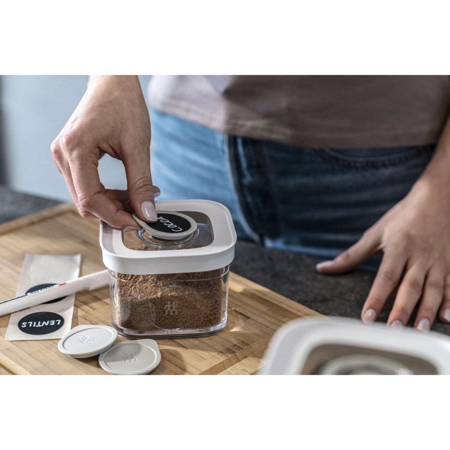 3-piece cube label positioner set