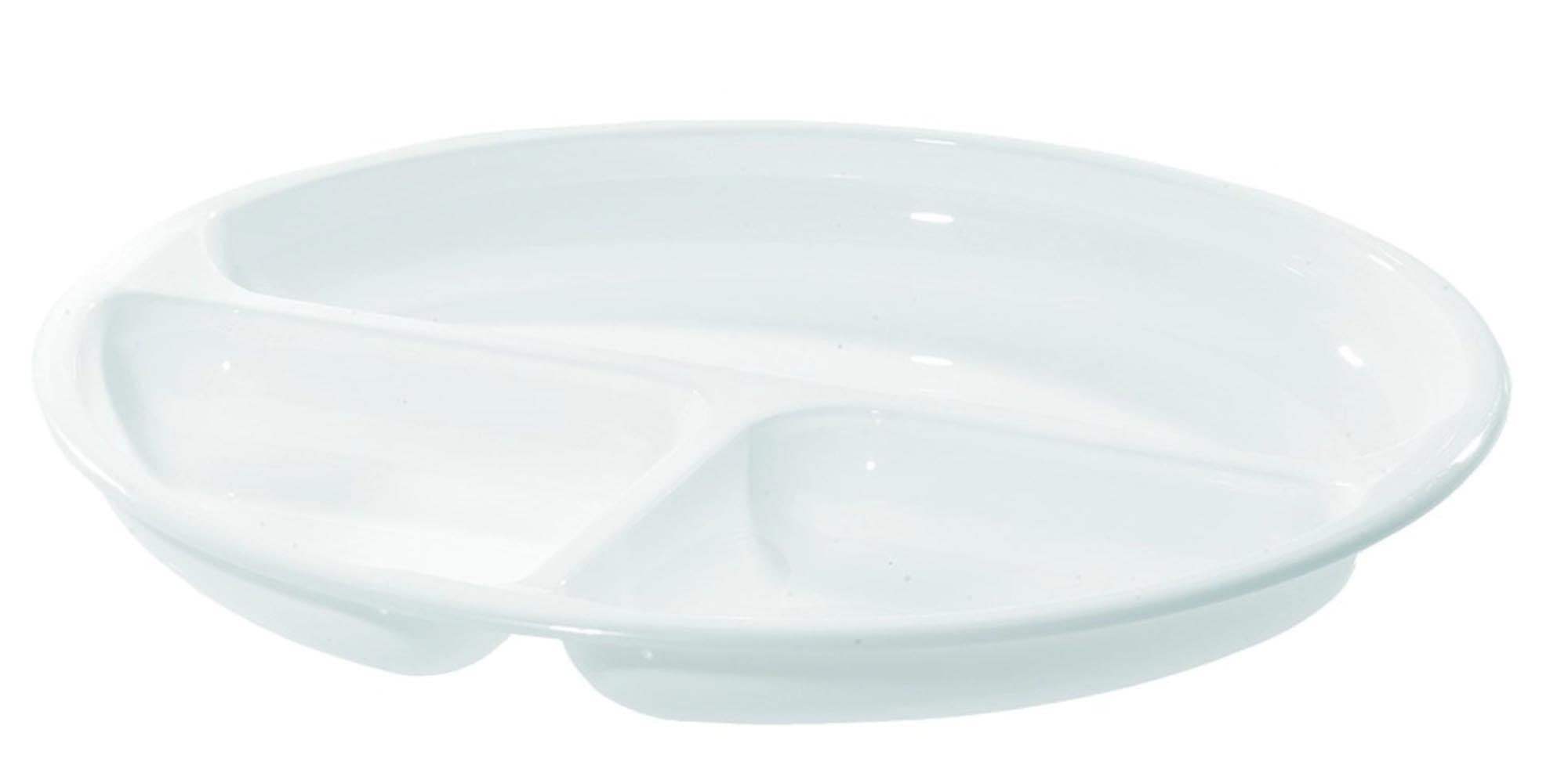 Mikrowellen-Menüteller, D25cm in Weiss präsentiert im Onlineshop von KAQTU Design AG. Teller ist von Westmark