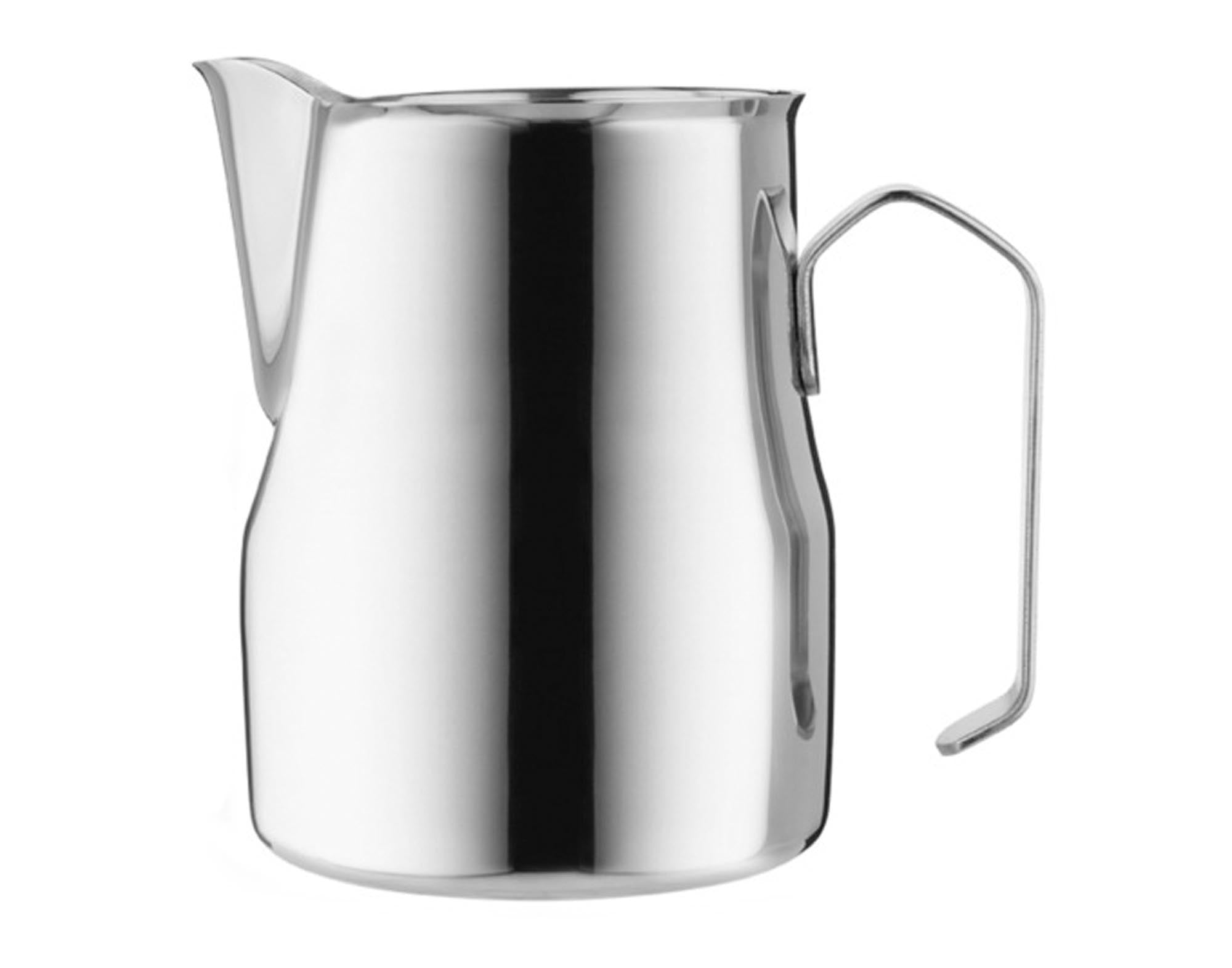 Elegante 0.75 l Milchkanne aus rostfreiem Edelstahl von FOREVER, ideal für stilvolles Servieren von Milch und Sahne.