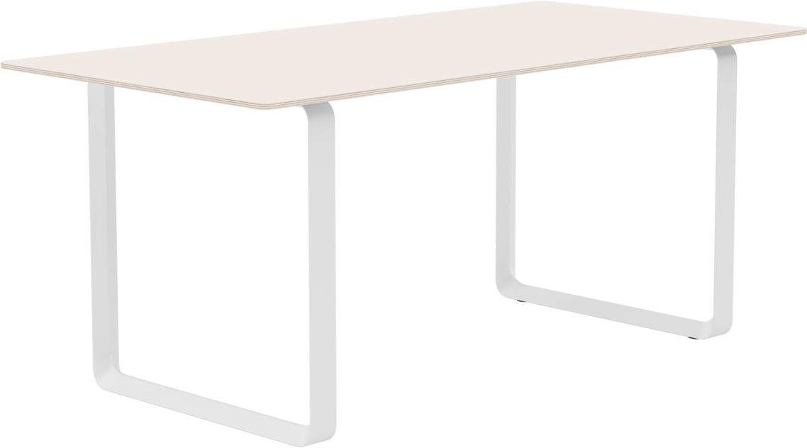 70/70 Tisch in Sand / Weiss präsentiert im Onlineshop von KAQTU Design AG. Esstisch ist von Muuto