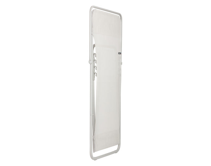 LAFUMA Maxi Transat Sessel in Seigle, klappbar, robustes Gestell, ideal für Entspannung und stilvolles Outdoor-Leben.