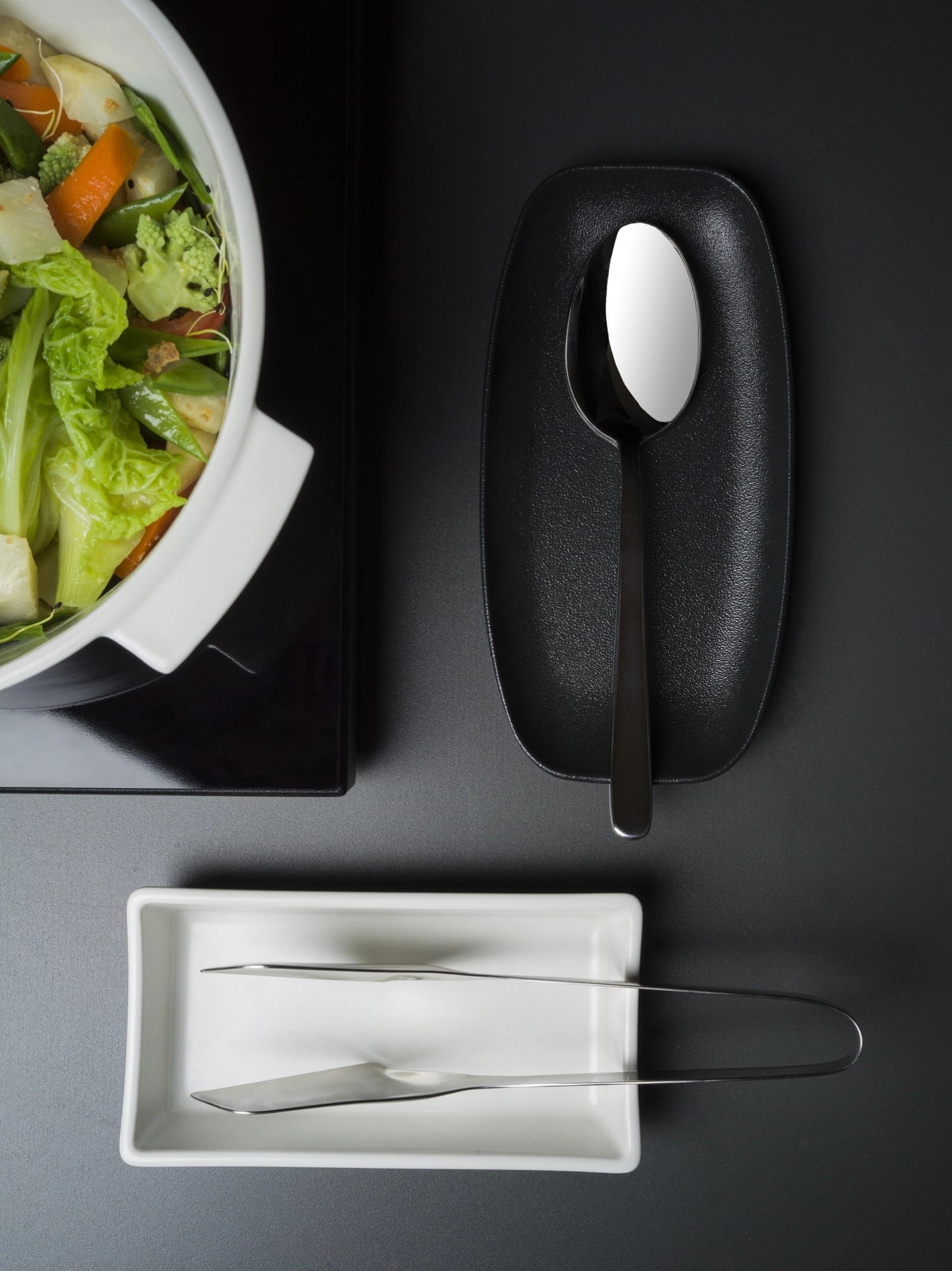 Courchevel serving spoon shiny stainless steel