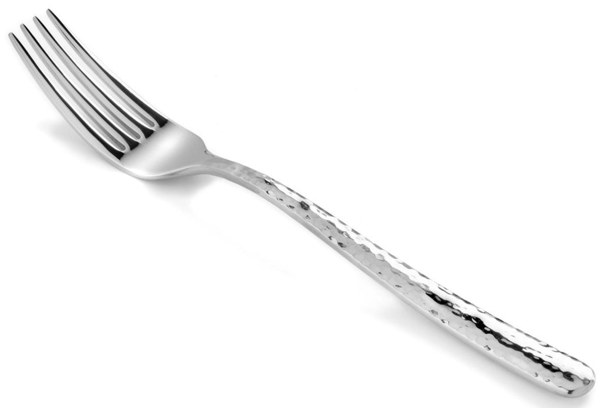 Courchevel Tafelgabel edelstahl martele in Silber präsentiert im Onlineshop von KAQTU Design AG. Besteck ist von Revol