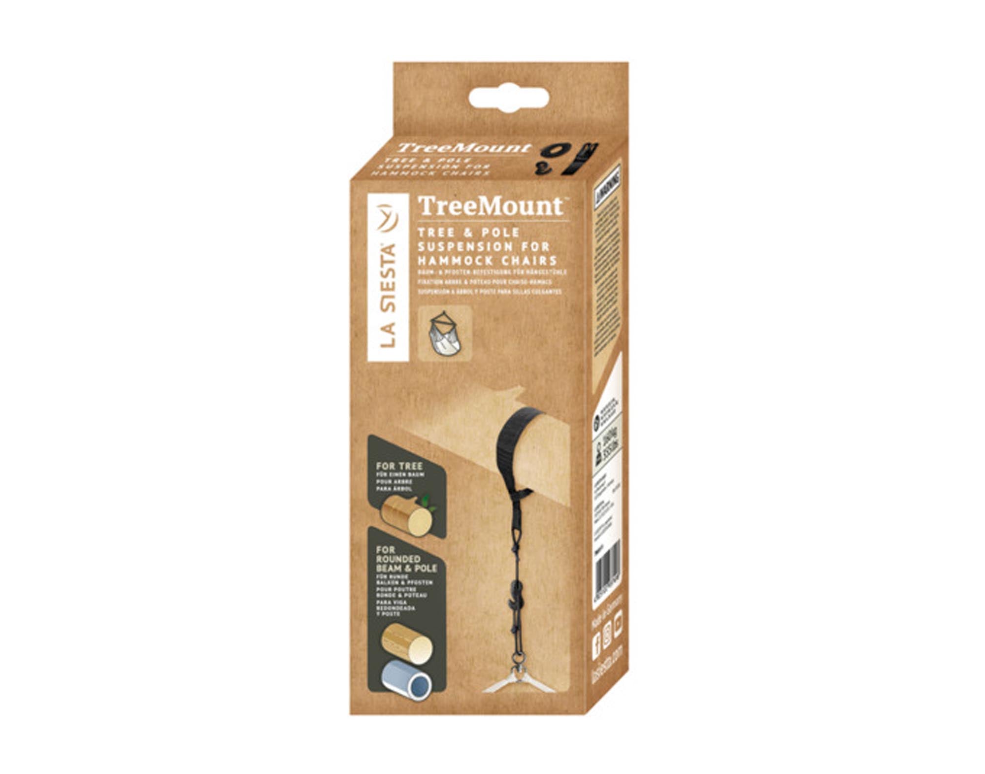 <tc>LA SIESTA</tc> Fixing Set Tree Mount black for hanging chair