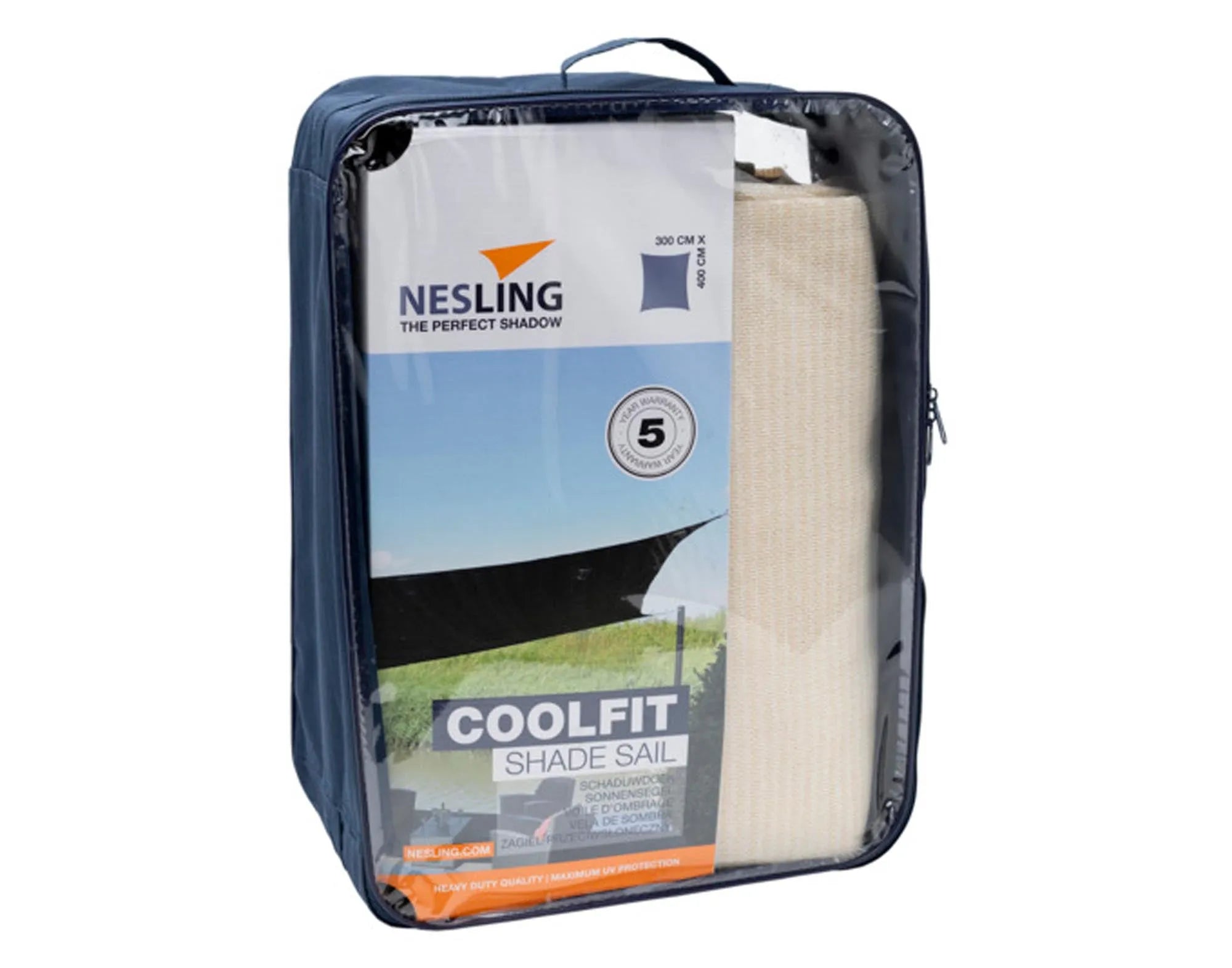 Elegantes Sonnensegel 300x400cm von NESLING für perfekten UV-Schutz.