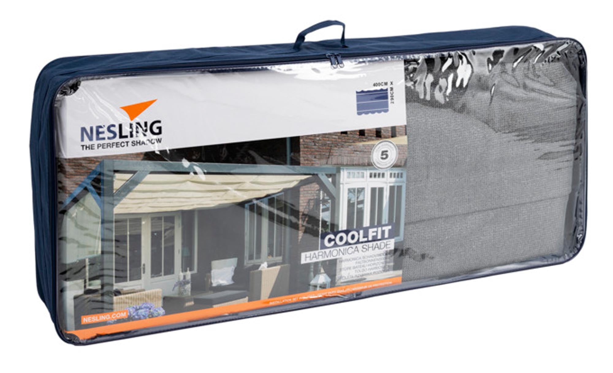 <tc>NESLING</tc> Folding sun sail Coolfit gray 400x290 cm