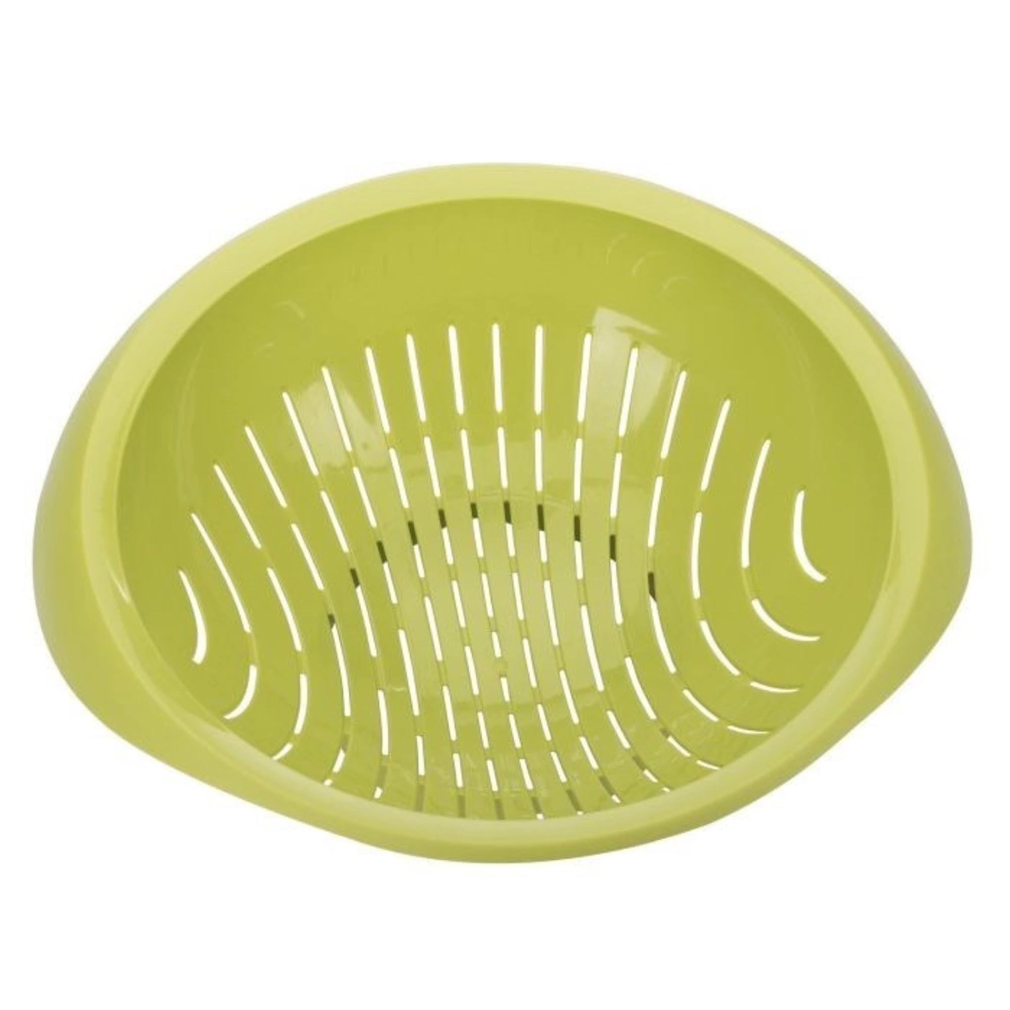 Apfelgrüner Salat-Seiher von Westmark, 25 cm, Maße 28x31x11 cm, perfekt zum Abtropfen und Reinigen von Salat und Gemüse.