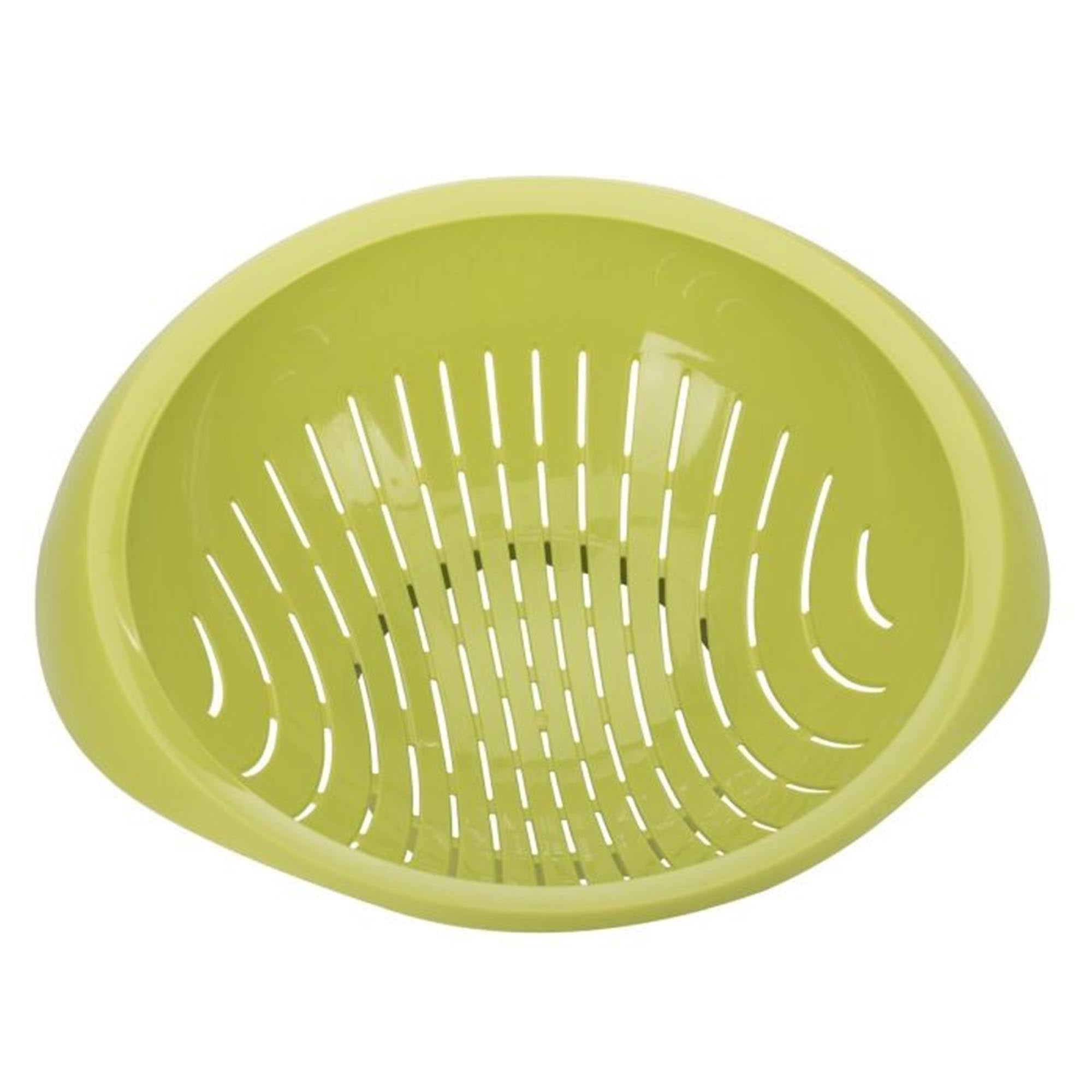 Apfelgrüner Salat-Seiher von Westmark, 25 cm Durchmesser, Maße 28x31x11 cm, ideal zum Abtropfen und Waschen von Salat.