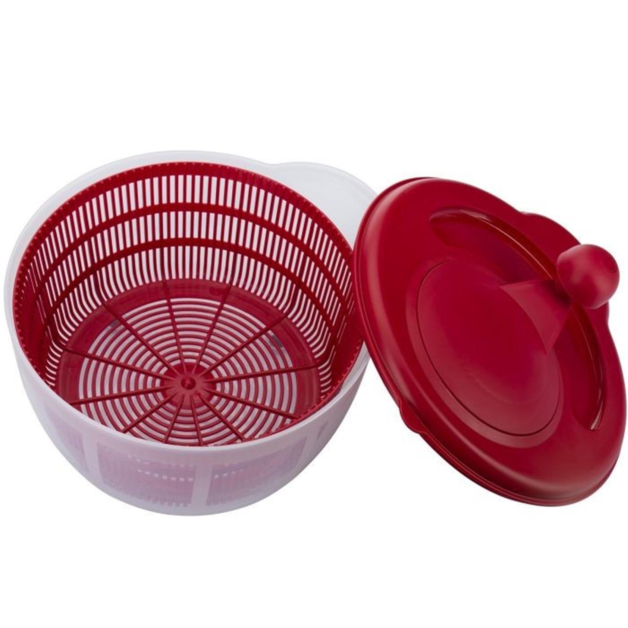 Praktische Salatschleuder Fortuna von Westmark, rot, 5 Liter, 30x26x20 cm, ideal für schnelles Trocknen von Salat.
