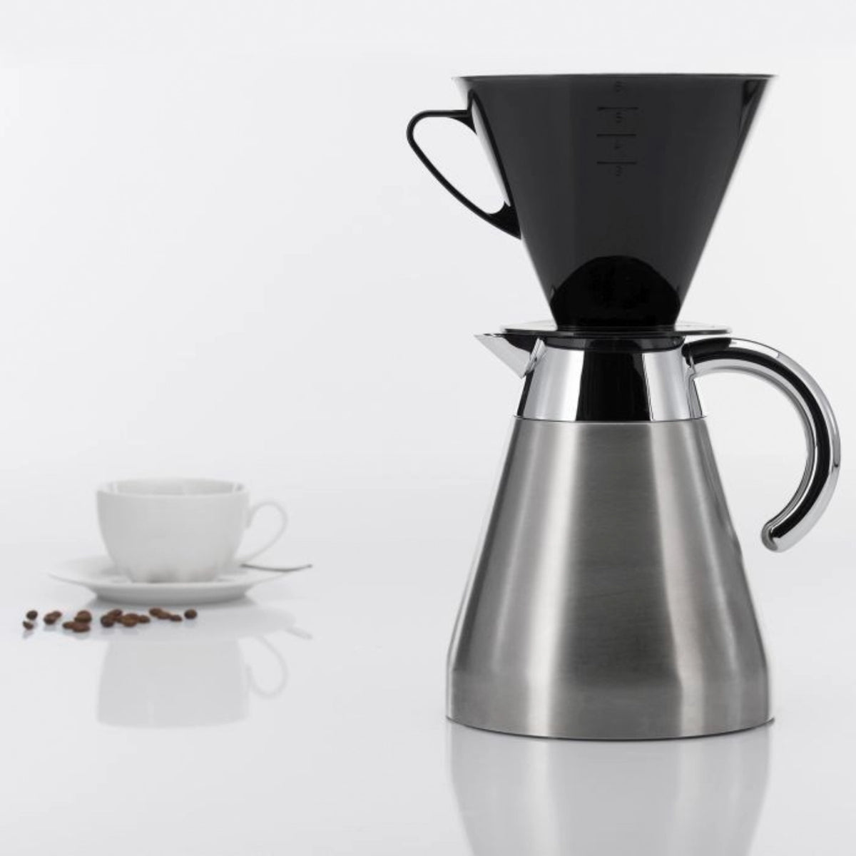 Kaffeefilter k Stk., 16x18x13.5cm in Schwarz präsentiert im Onlineshop von KAQTU Design AG. Tasse ist von Westmark