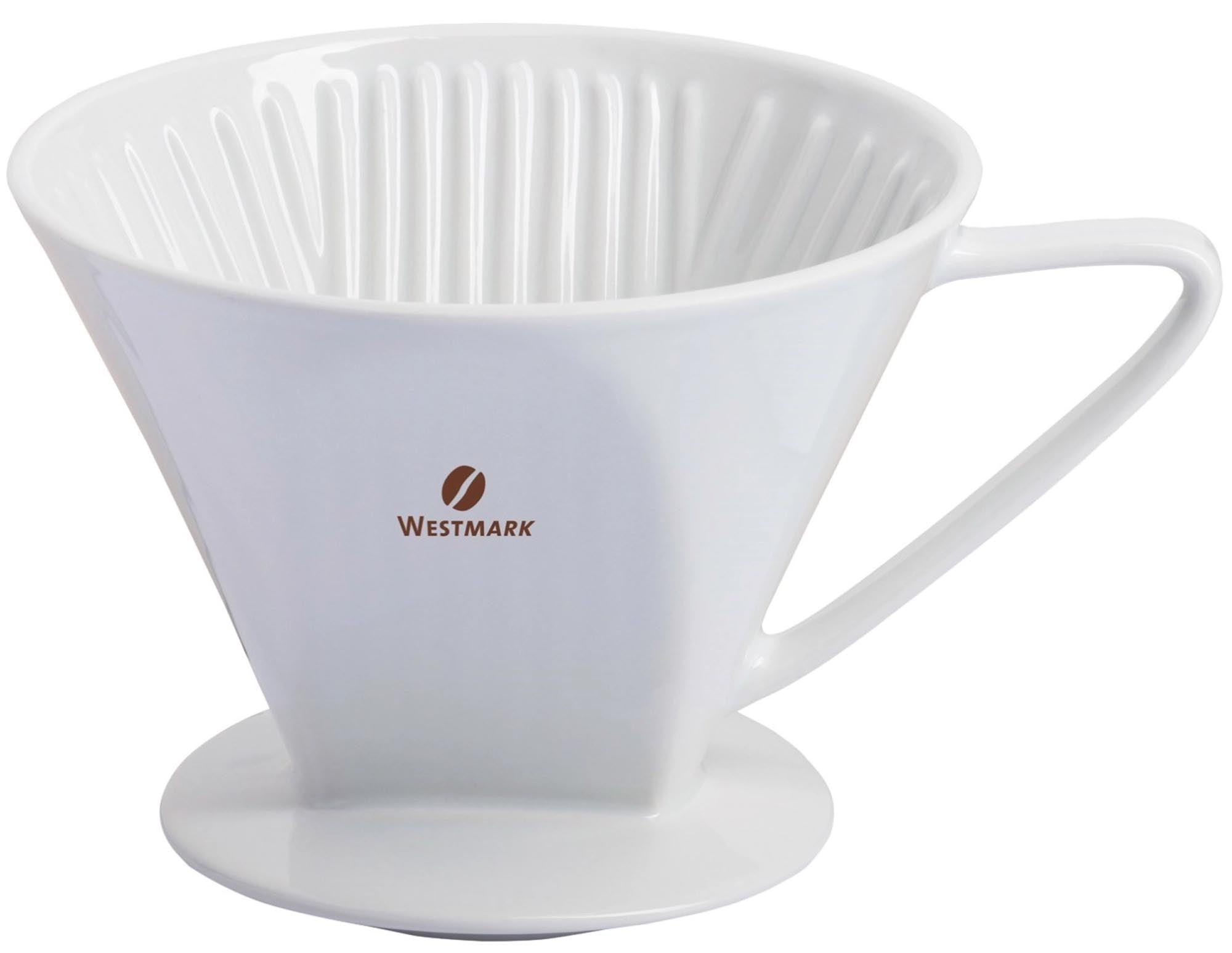 Kaffeefilter Brasilia, 6 Tassen in Weiss präsentiert im Onlineshop von KAQTU Design AG. Kaffeetassen ist von Westmark