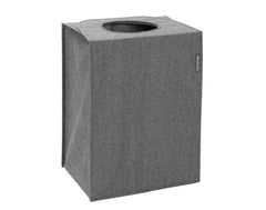 BRABANTIA Wäschebox rechteckig pepper black 55 l