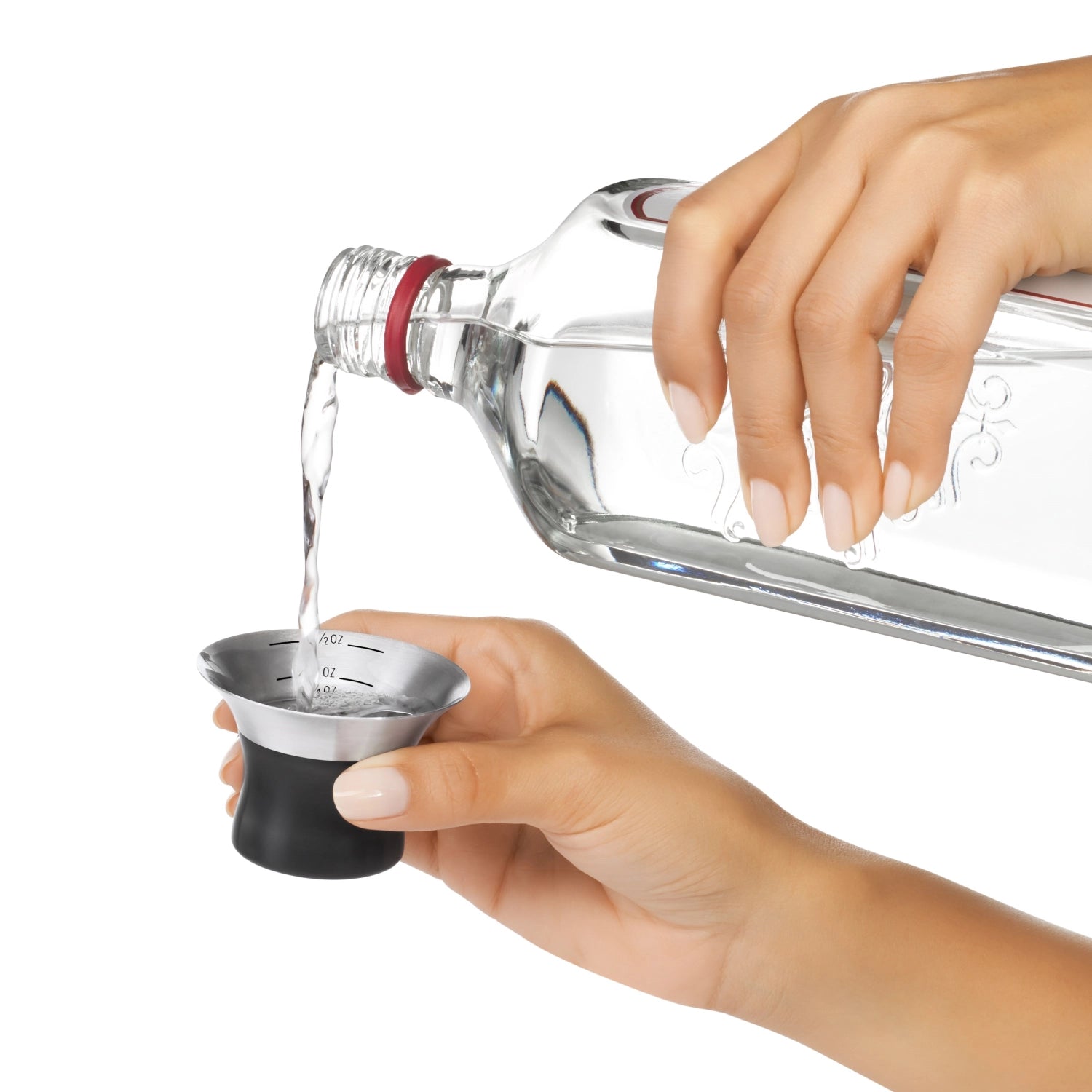 Eleganter OXO Cocktailshaker aus Edelstahl, einwandig, ideal für das Zubereiten von Cocktails und stilvollen Drinks.
