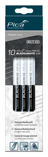 Markierstift Classic Black & White 546 23 cm SB in  präsentiert im Onlineshop von KAQTU Design AG. Büromaterial ist von PICA