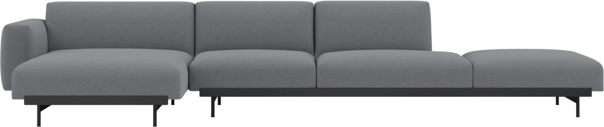 In Situ 4er Sofa offen in Combo 5: Ocean 80 präsentiert im Onlineshop von KAQTU Design AG. 4er Sofa ist von Muuto