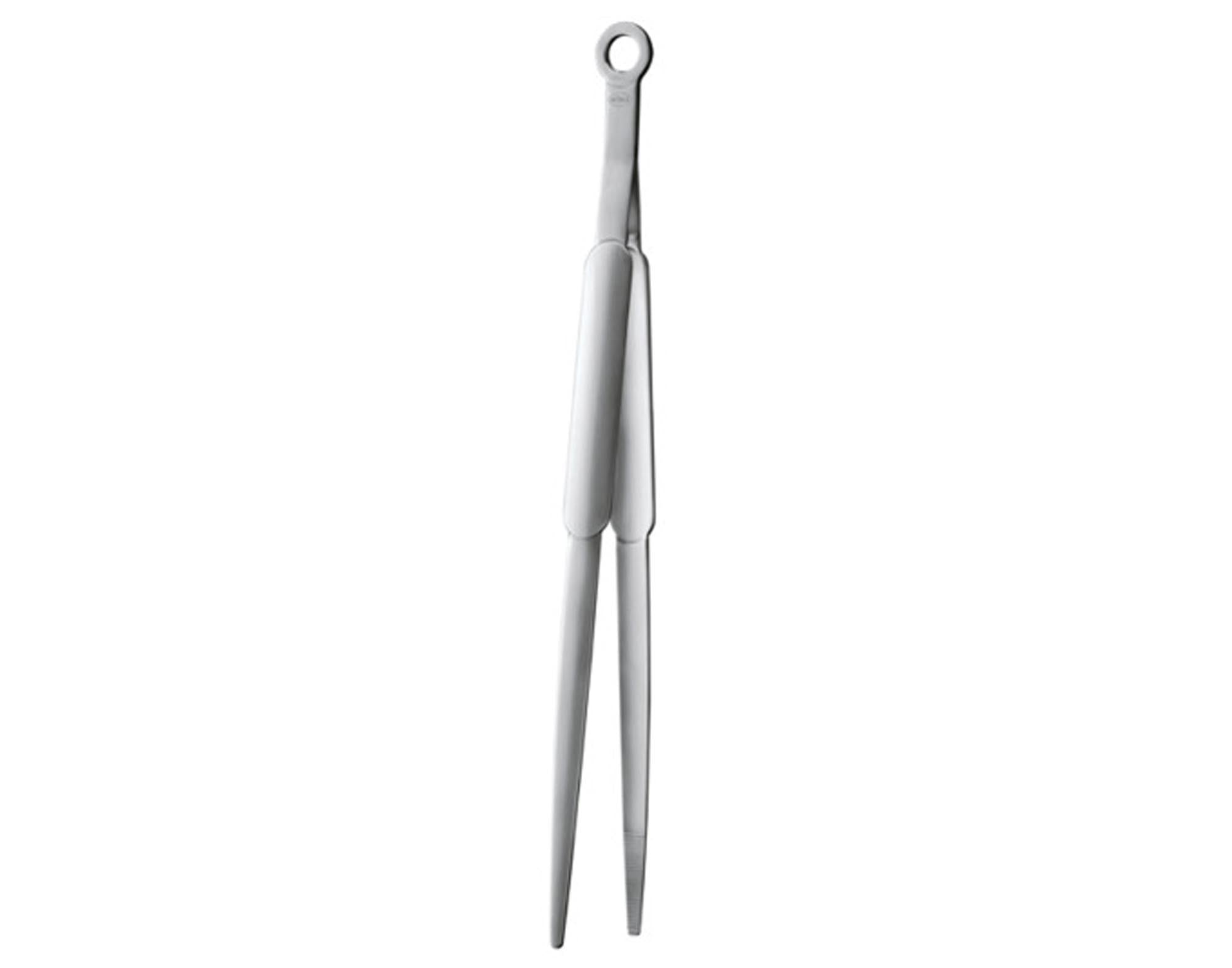 Entdecken Sie die RÖSLE Spitzzange BBQ Inox 31 cm – das perfekte Grillwerkzeug aus Edelstahl für präzises Wenden von Fleisch und Gemüse.