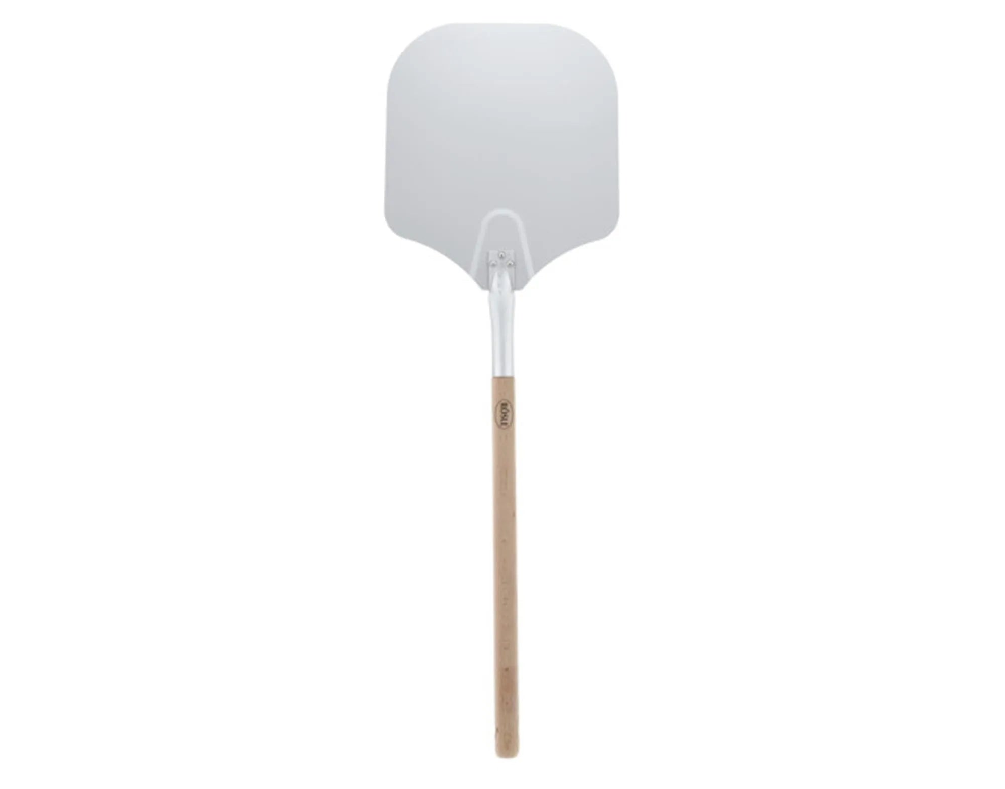 RÖSLE Pizzaschieber 90x30.5 cm: Leichtes, stabiles Aluminium, robuster Gummibaumgriff. Perfekt für große Pizzen. Pflegeleicht, stilvoll.