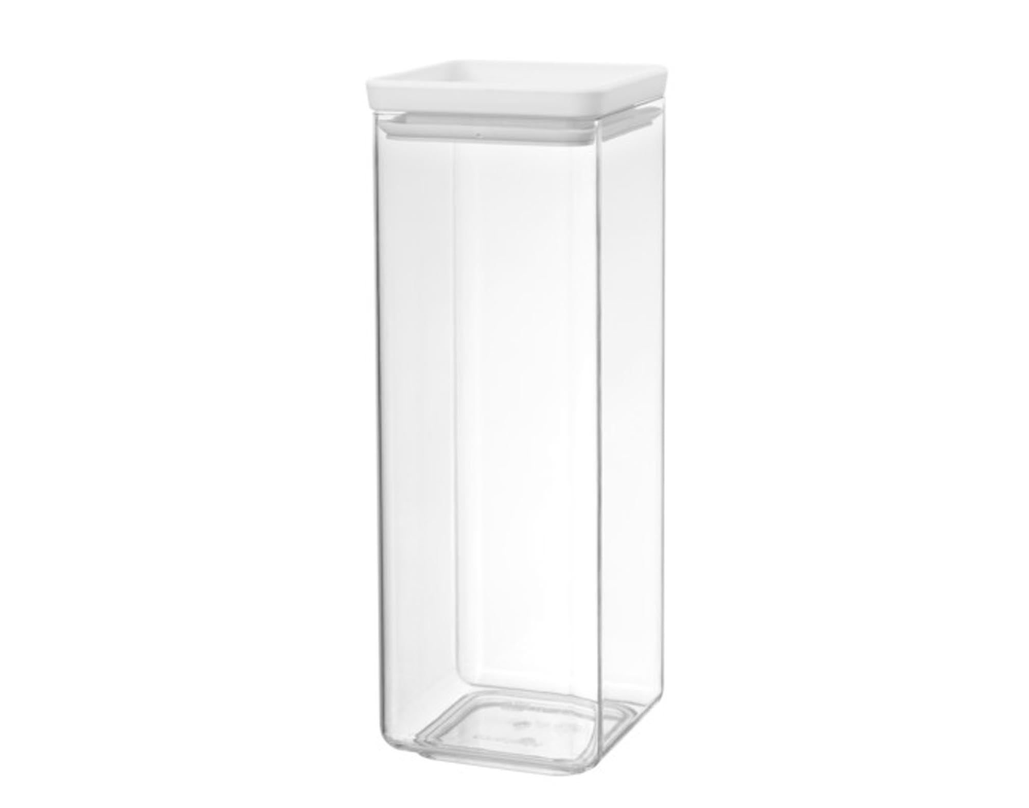 Die BRABANTIA Vorratsdose Tasty+ 2.5 l in light grey bietet stilvolle, luftdichte Aufbewahrung für Lebensmittel. BPA-frei, spülmaschinenfest und platzsparend.
