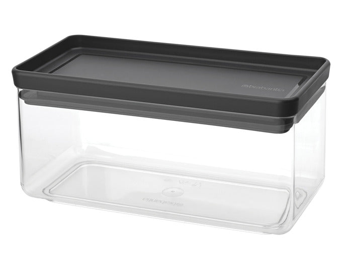 BRABANTIA Vorratsdose Tasty+ dark grey 1.5 l in  präsentiert im Onlineshop von KAQTU Design AG. Aufbewahrungsbehälter ist von BRABANTIA