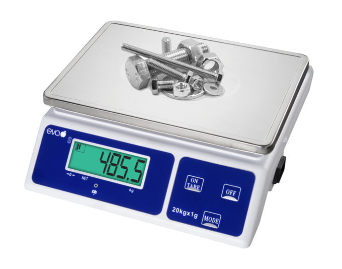 EVA Tischwaage digital silber 20 kg in  präsentiert im Onlineshop von KAQTU Design AG. Waage ist von EVA