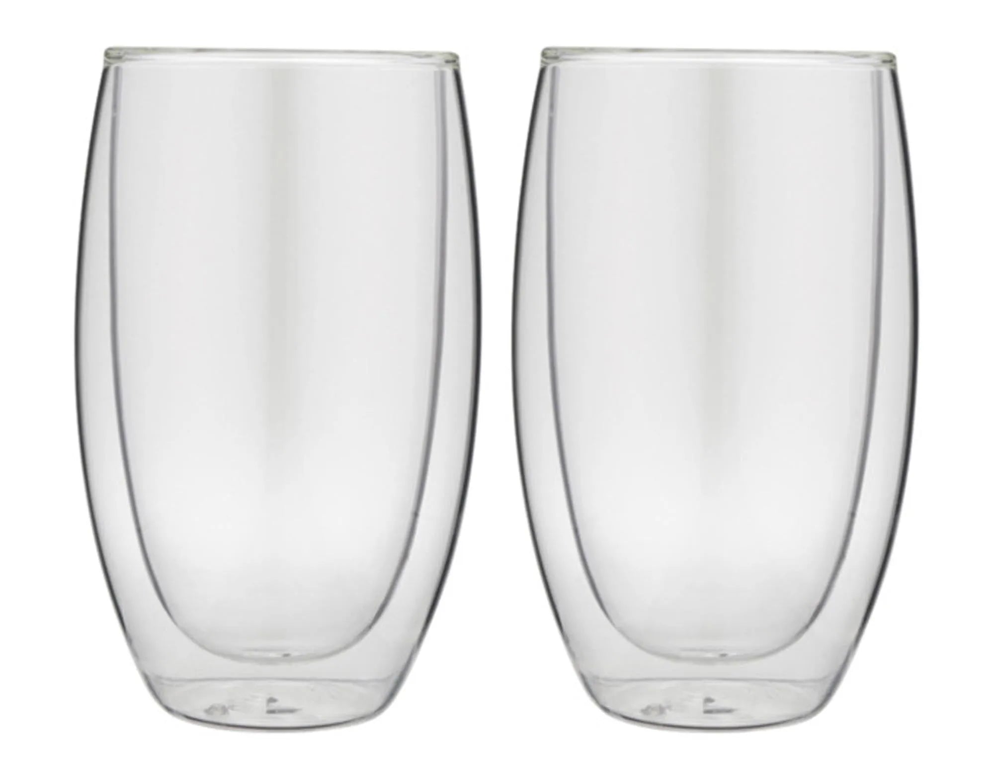 Doppelwandige Teetassen aus Borosilikatglas, 400 ml, 2er-Set. Ideal für heiße Getränke, stilvoll und spülmaschinenfest.