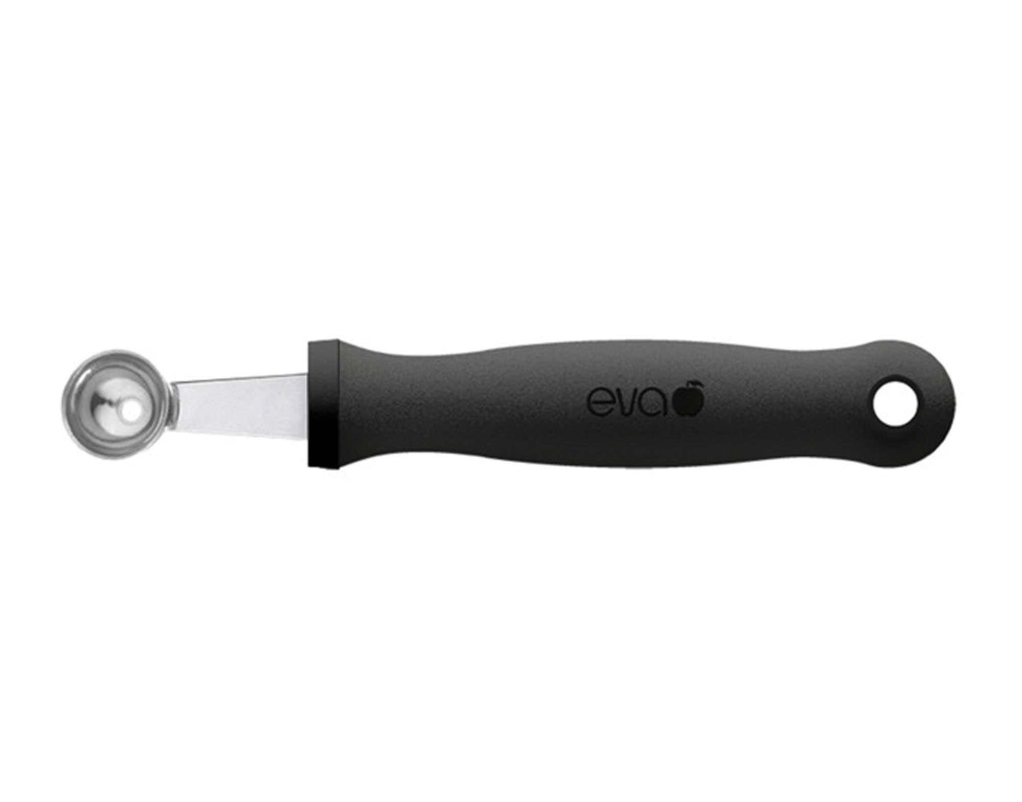 Kugelausstecher Logic ø 1.5 cm von EVA BLACK: Präzise Edelstahlklinge, ergonomischer Griff, ideal für kreative Garnierungen und gesunde Snacks.