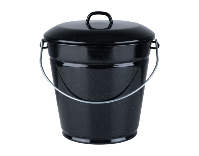 RIESS Eimer mit Deckel schwarz 10 l ø 28 cm in  präsentiert im Onlineshop von KAQTU Design AG. Haushaltshilfen ist von RIESS