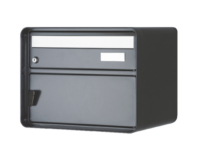 Briefkasten Lugano in anthrazit metallic präsentiert im Onlineshop von KAQTU Design AG. Briefkasten ist von HUBER