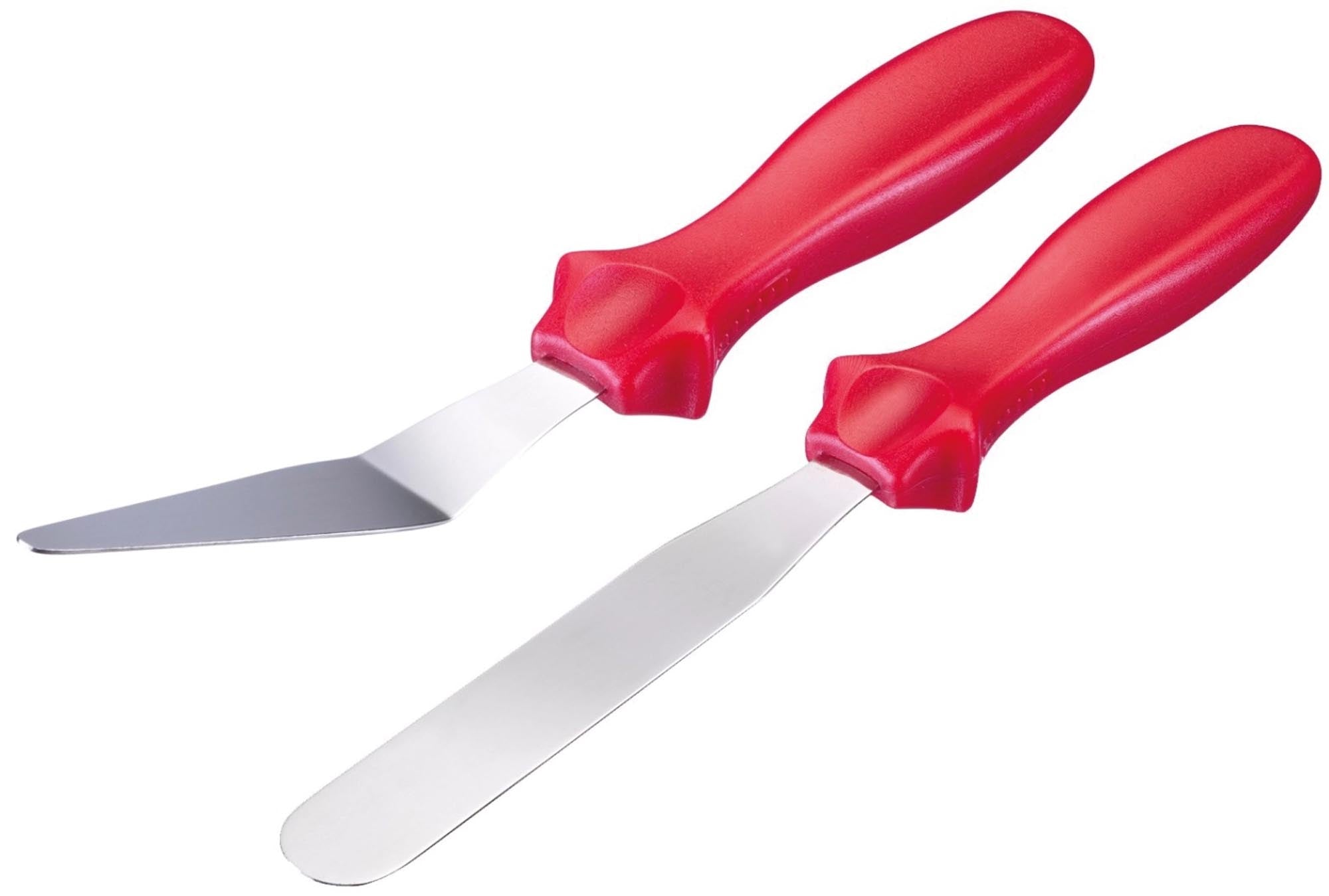 2er Set Pâtisserie-Paletten in Rot präsentiert im Onlineshop von KAQTU Design AG. Backutensilien ist von Westmark