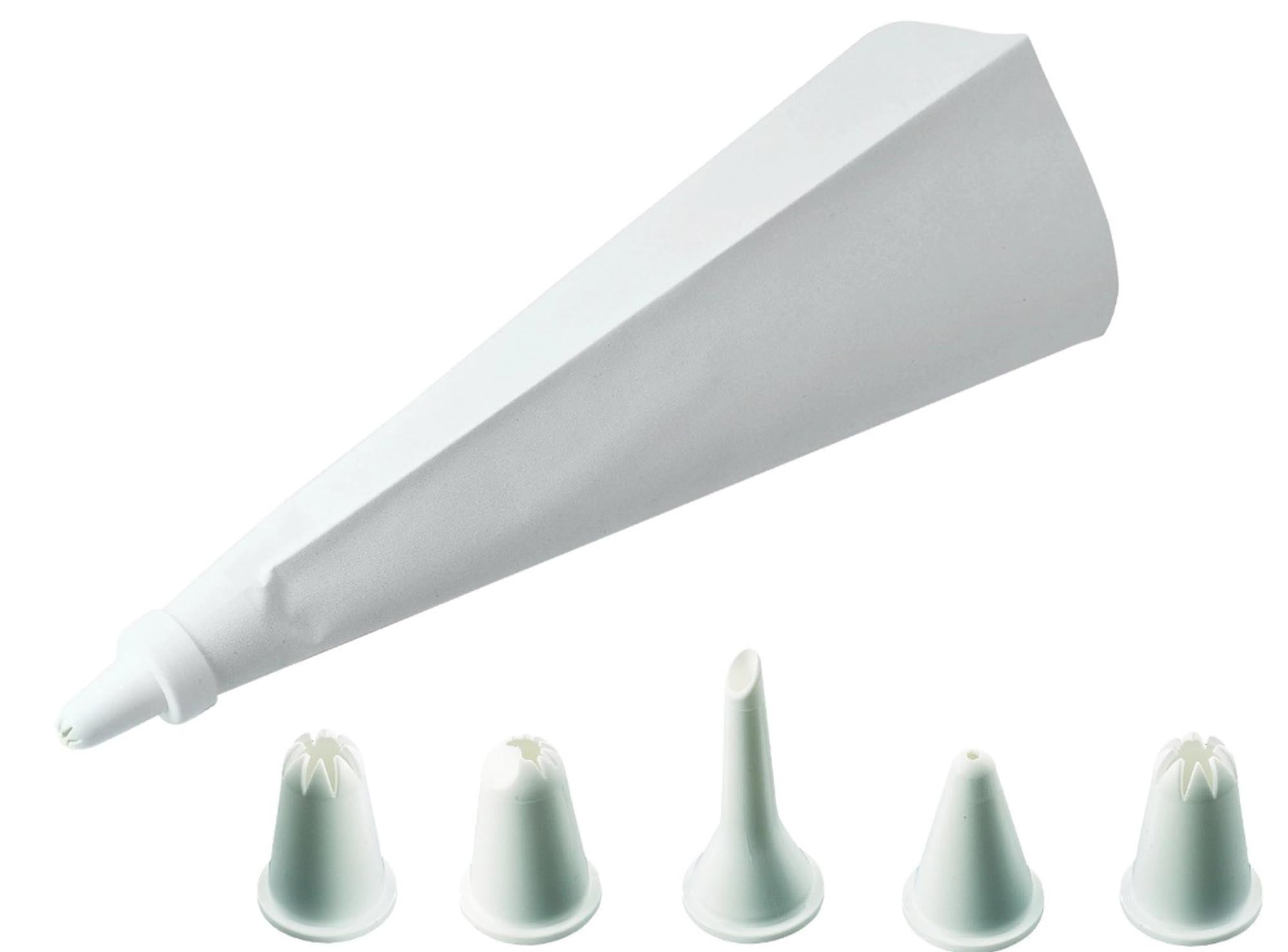 Spritzbeutel Leinen, kochfest, 31x17x3cm in Weiss präsentiert im Onlineshop von KAQTU Design AG. Backutensilien ist von Westmark