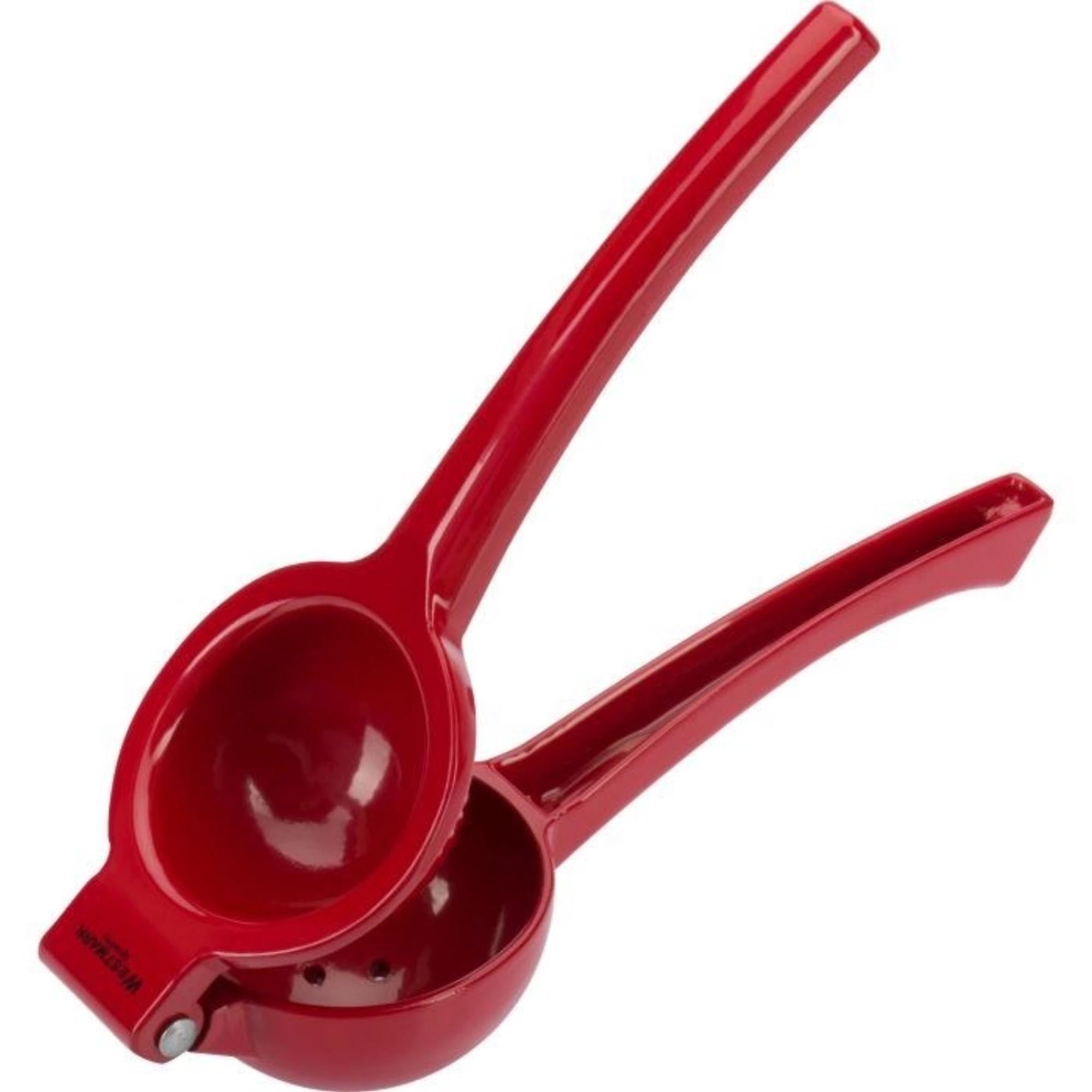 Zitrus-, Limettenpresse Juicy rot, 22x7.5x5cm in Rot präsentiert im Onlineshop von KAQTU Design AG. Küchenhelfer ist von Westmark