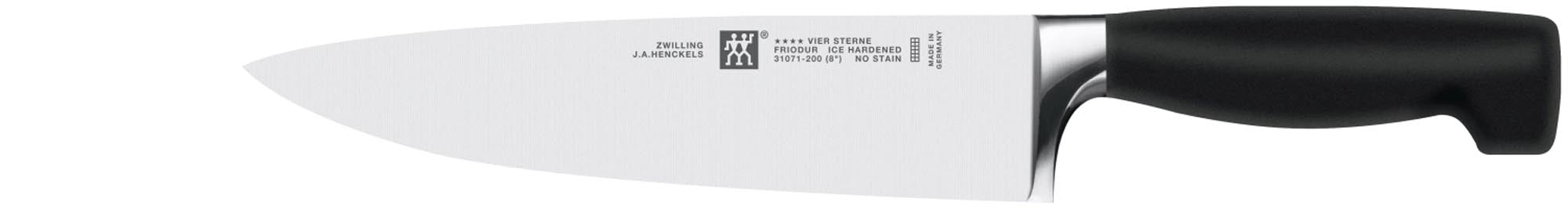 Four Star Kochmesser 200 mm in Silber präsentiert im Onlineshop von KAQTU Design AG. Küchenmesser ist von Zwilling Kitchen
