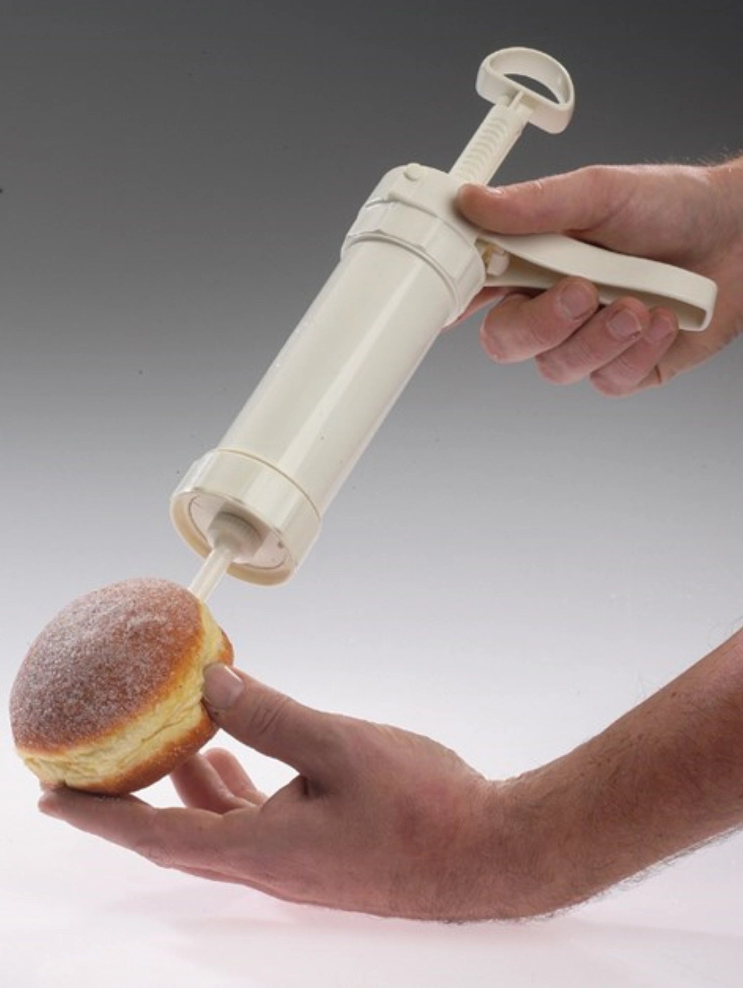 Seringue à garniture et beignet, 22x9,5x5,5cm