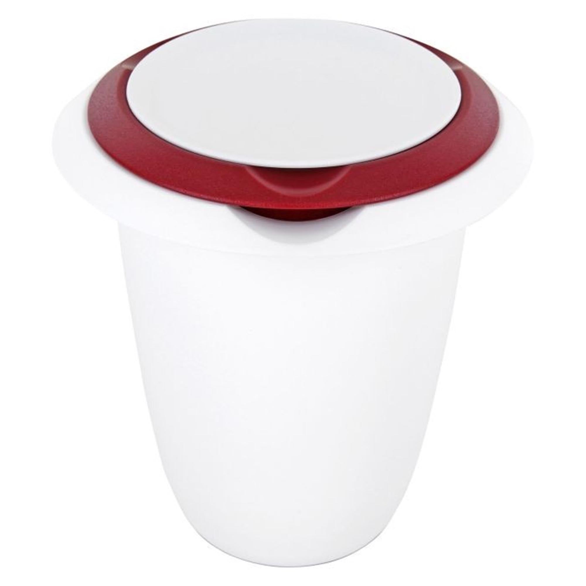 Quirltopf mit Spritzschutz in Rot, 17x16x17.5cm, 1 lt – praktischer Küchenhelfer von Westmark für müheloses Mischen ohne Spritzer.
