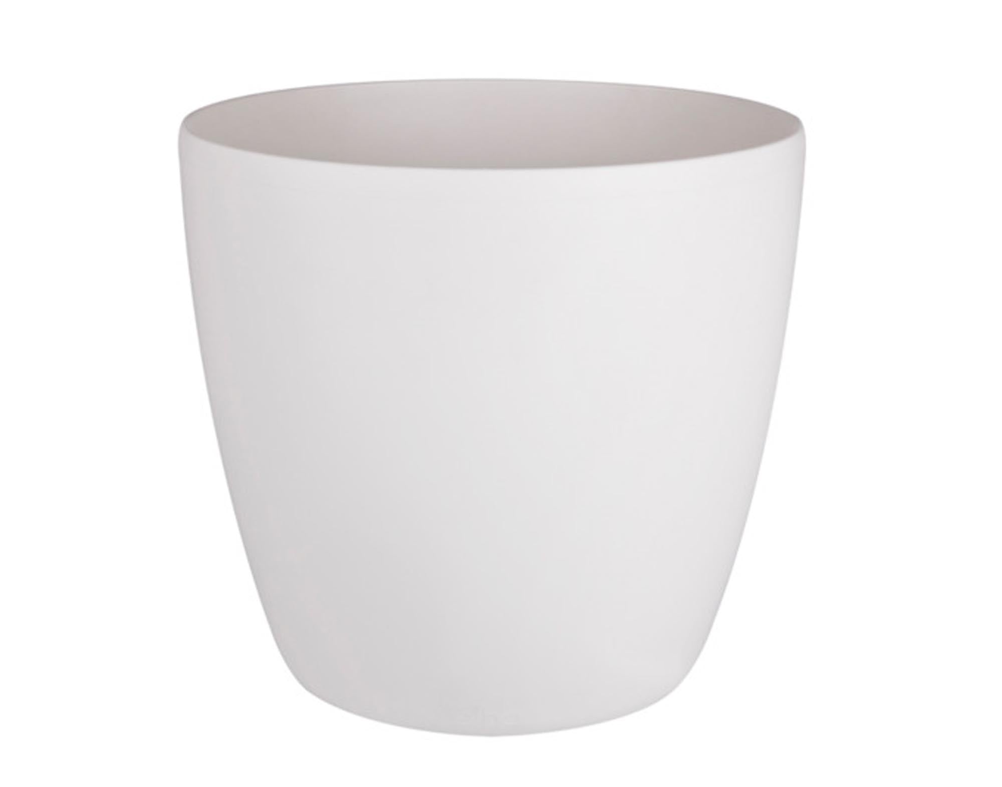 ELHO Pflanzengefäss Brussels mit Rollen weiss ø 39 cm in  präsentiert im Onlineshop von KAQTU Design AG. Pflanzentopf Outdoor ist von ELHO